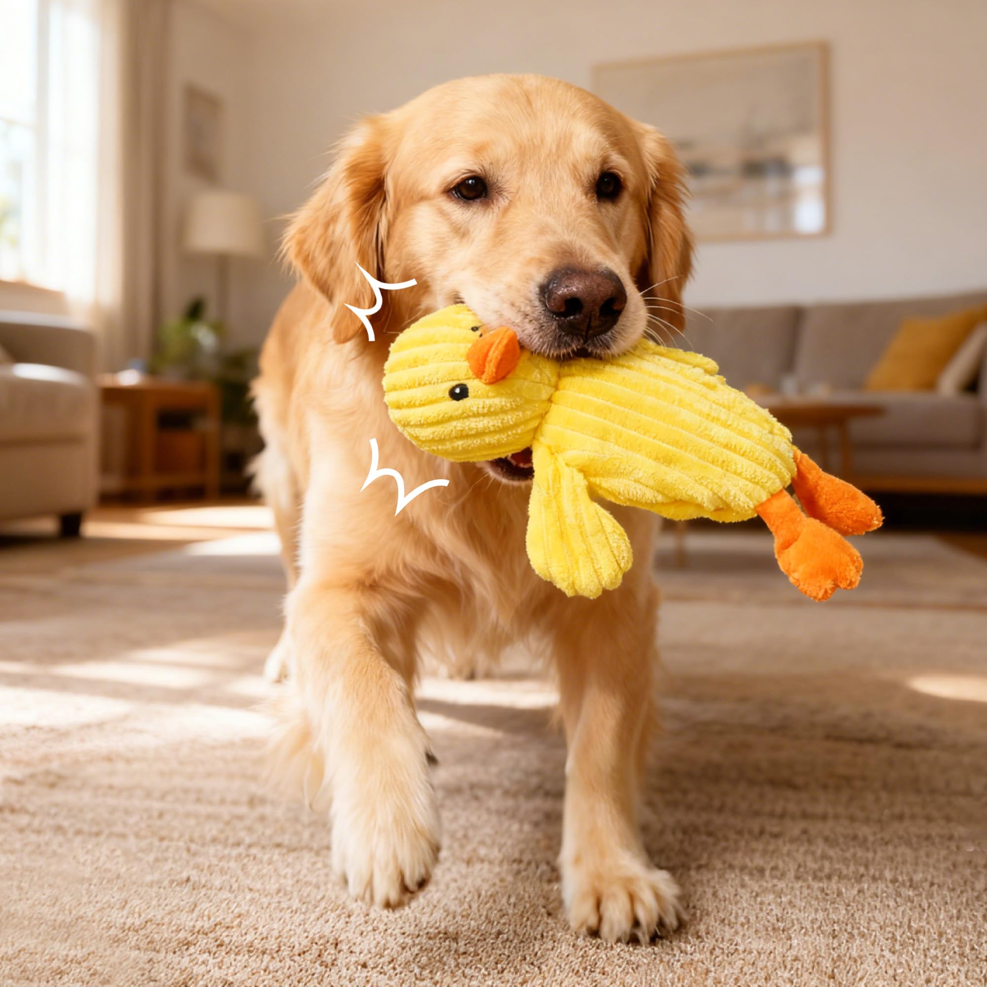 Prime Pets juguete con crujido, cuerpo sin relleno y sonido.