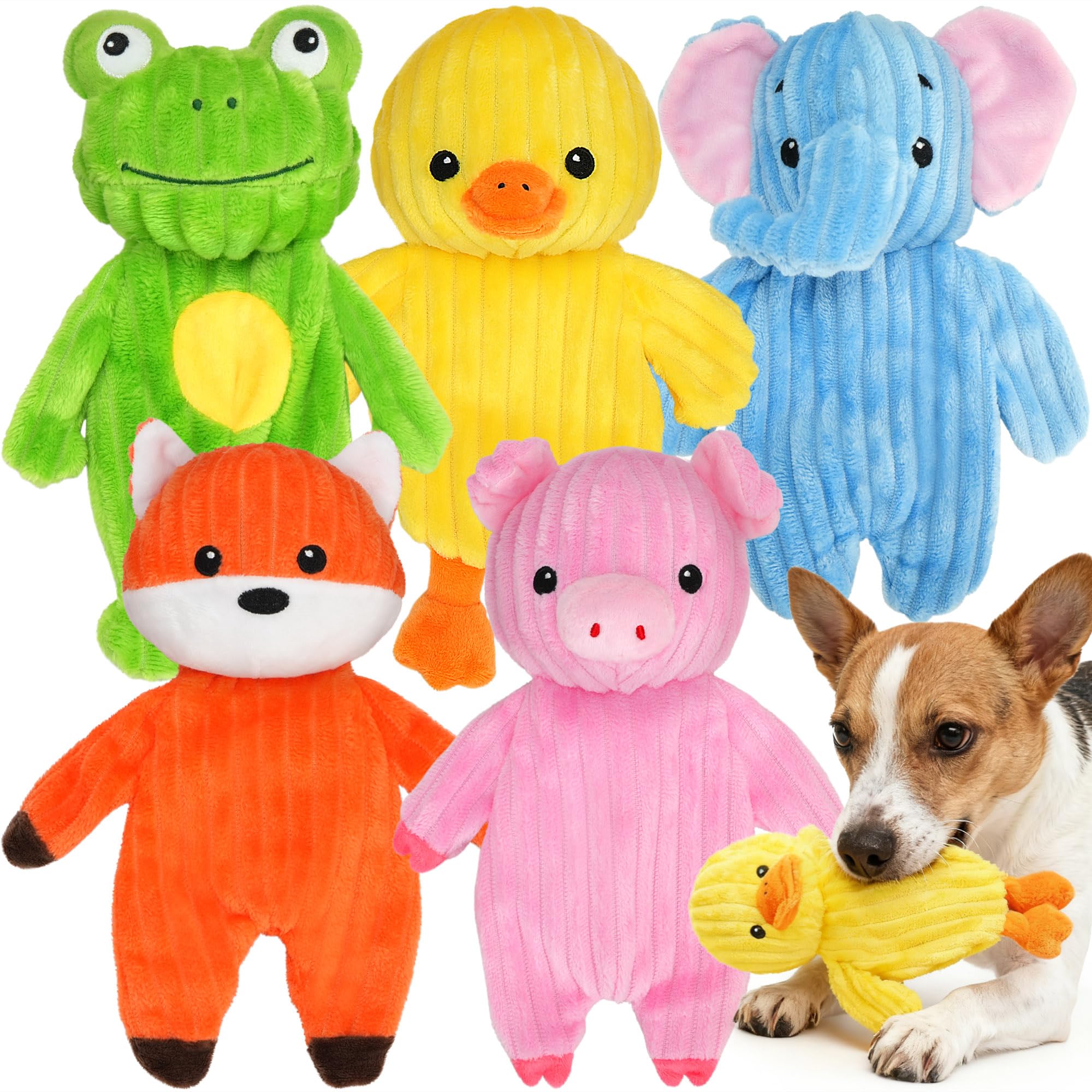 Prime Pets cerdo peluche para perros pequeños, suave y entretenido.