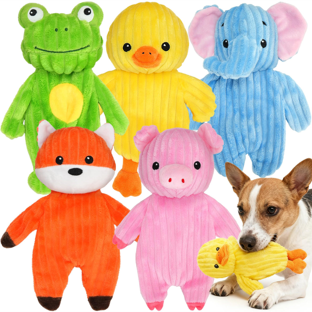 Prime Pets cerdo peluche para perros pequeños, suave y entretenido.