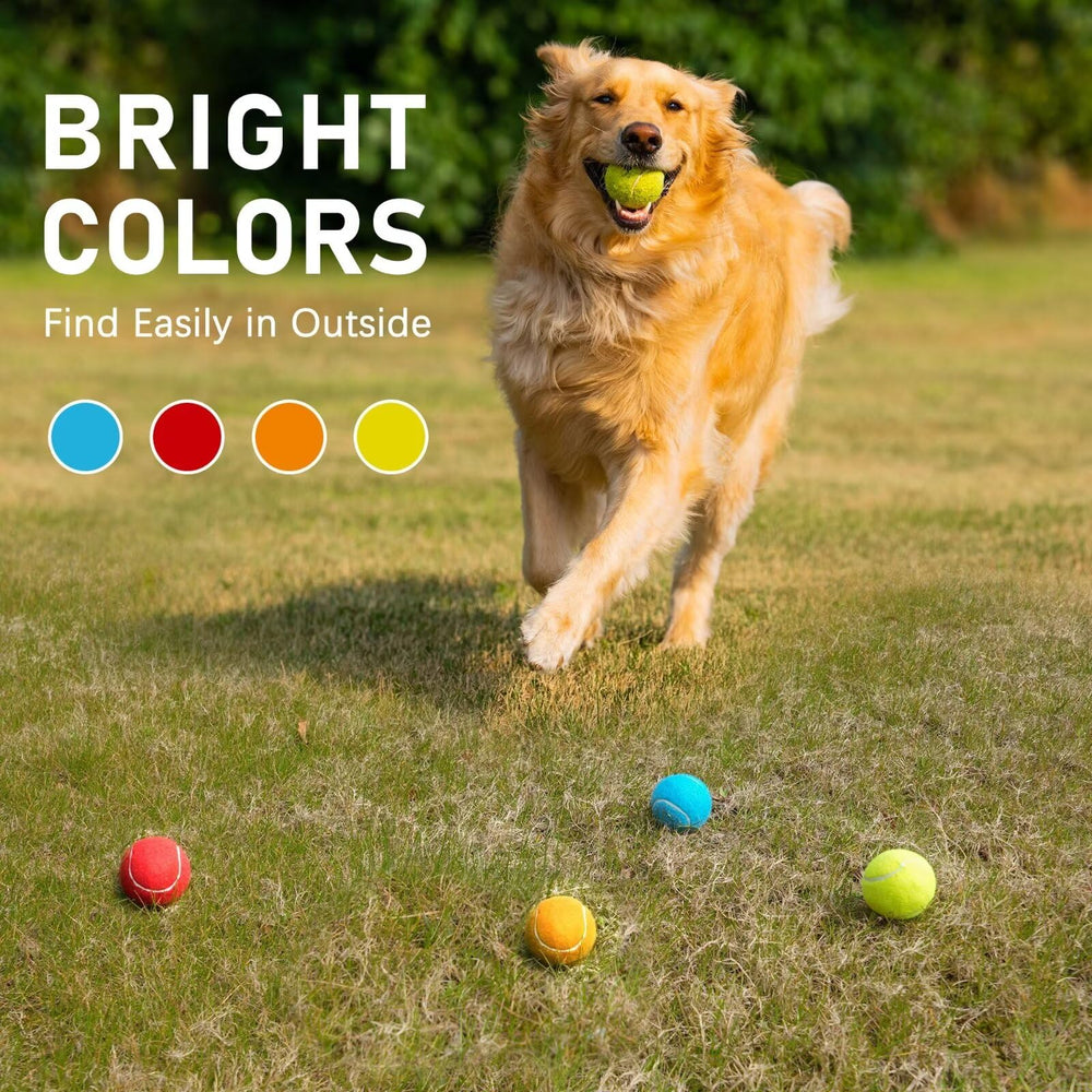 Prime Pets bola de tenis con chirriador, duradera y apta para juego dentro de casa