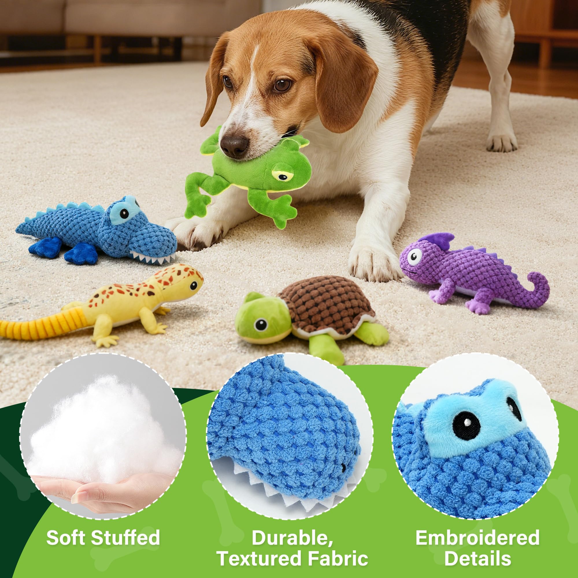 Prime Pets Juguete rana verde para perros: juego interactivo
