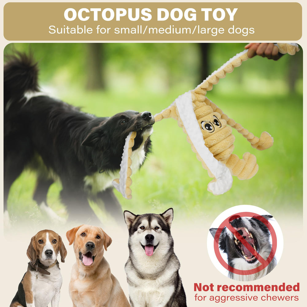 Prime Pets Pulpo XL, ojos bordados para una mirada atractiva y segura.