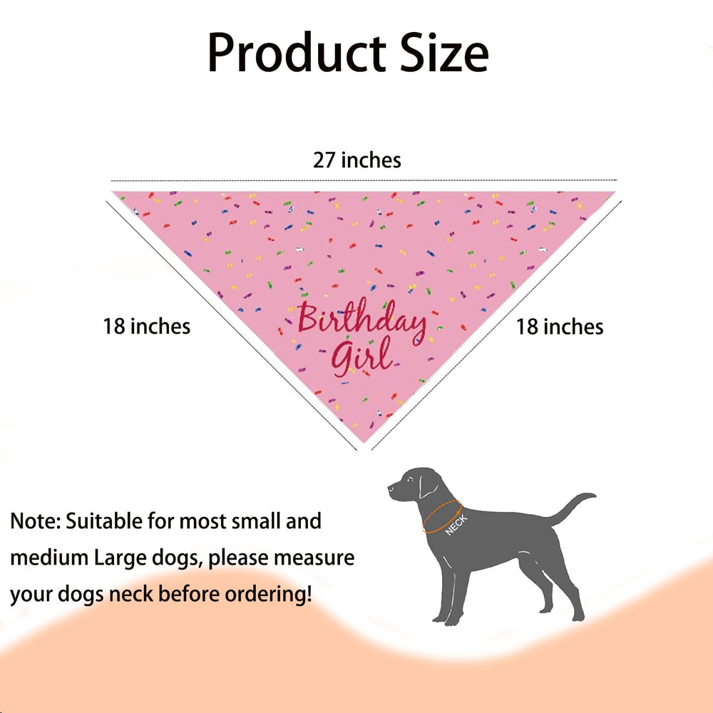 Bandana PRITIWEL rosa para perro, fiesta diaria, suave y resistente