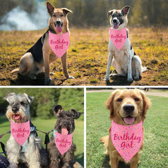 Bandana PRITIWEL rosa para perro, uso en fotos, añade encanto festivo