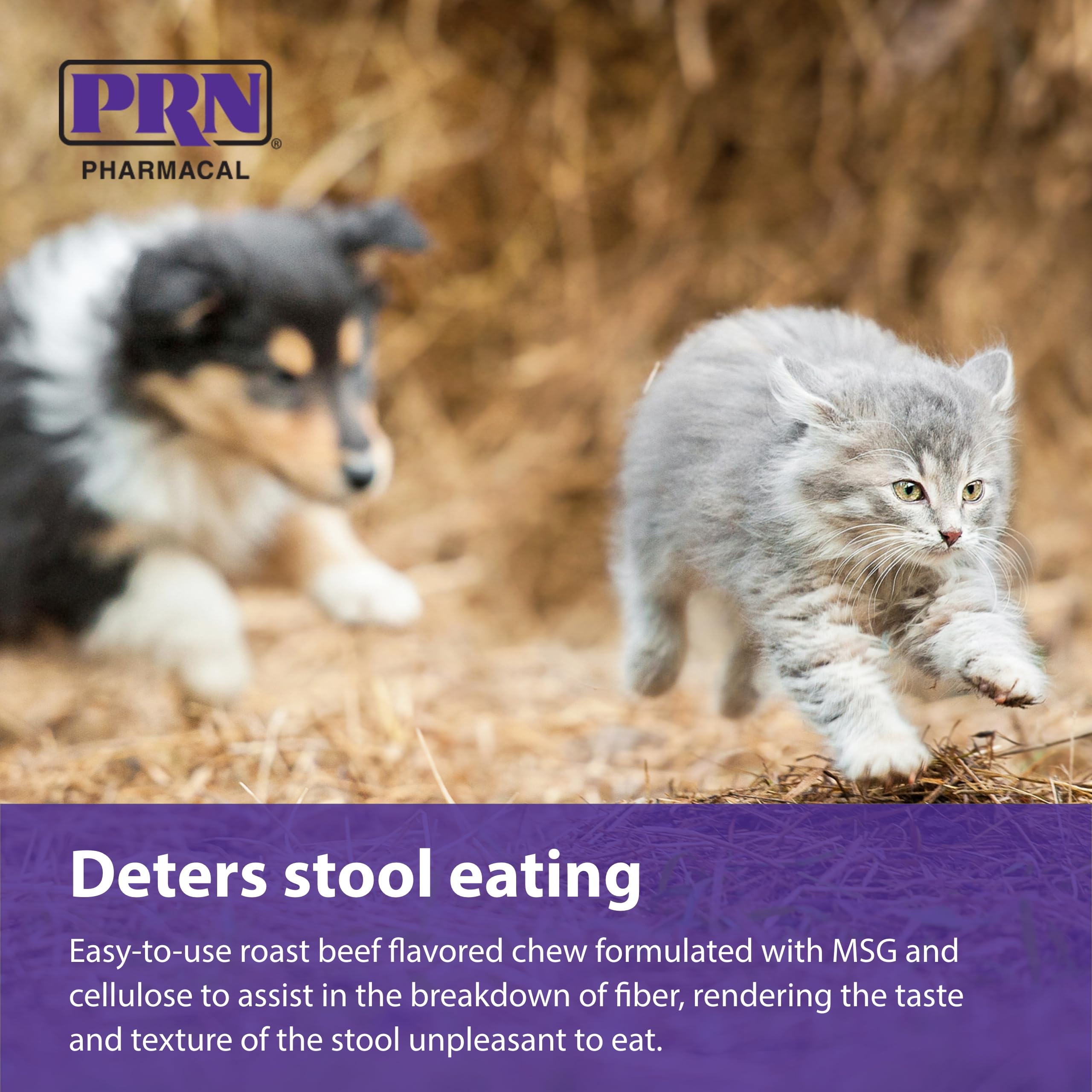 PRN CoproBan recomendado por veterinarios para apoyo práctico y conveniente.