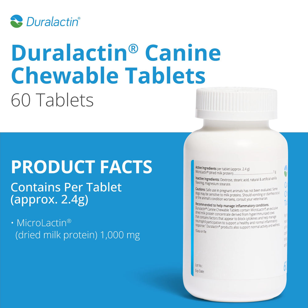 PRN Duralactin con Microlactin, ingrediente clave para soporte articular.