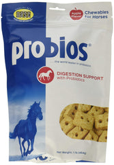 Probios Premios Probióticos para Caballo con sabor a manzana, perfecto para uso diario.