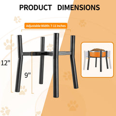 PROERR altura-12pulgadas-tazones-perro-elevados ideal para comer a una altura natural.