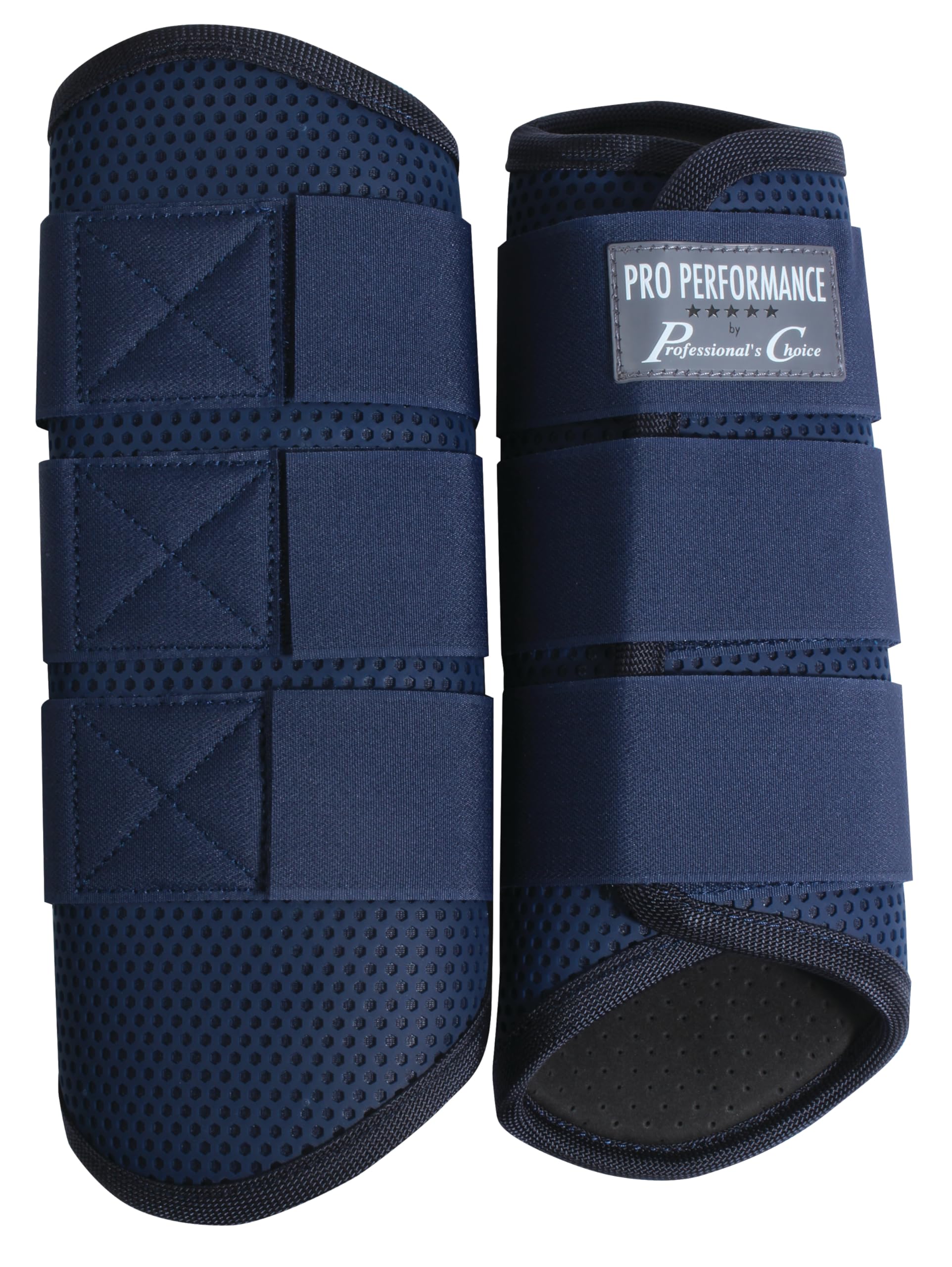 Professional's Choice Pro Performance Elite XC botas traseras, azul marino, diseño transpirable para cabalgatas