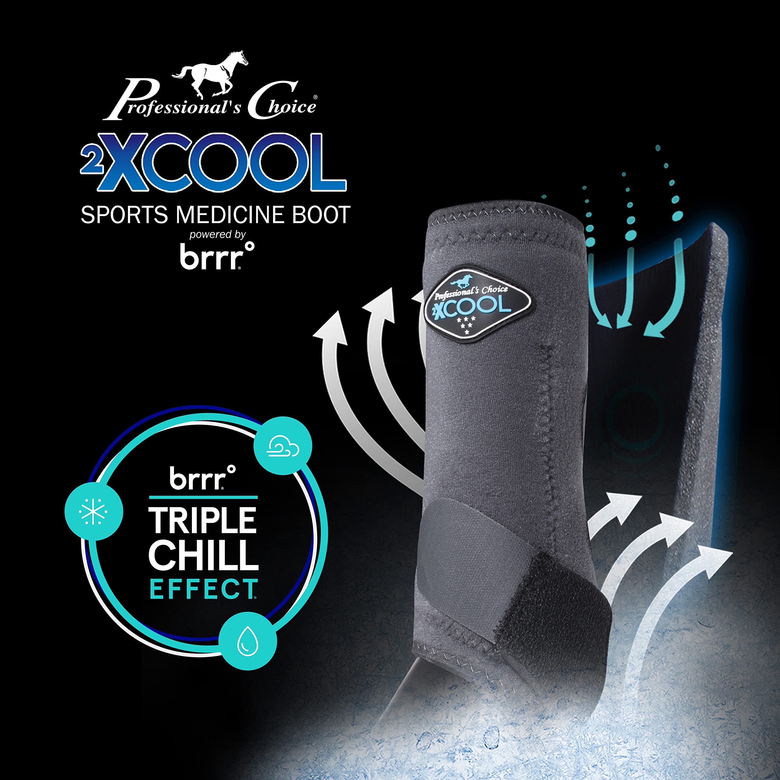Professional's Choice 2XCOOL botas caballo sin neopreno: comodidad ligera sin neopreno.