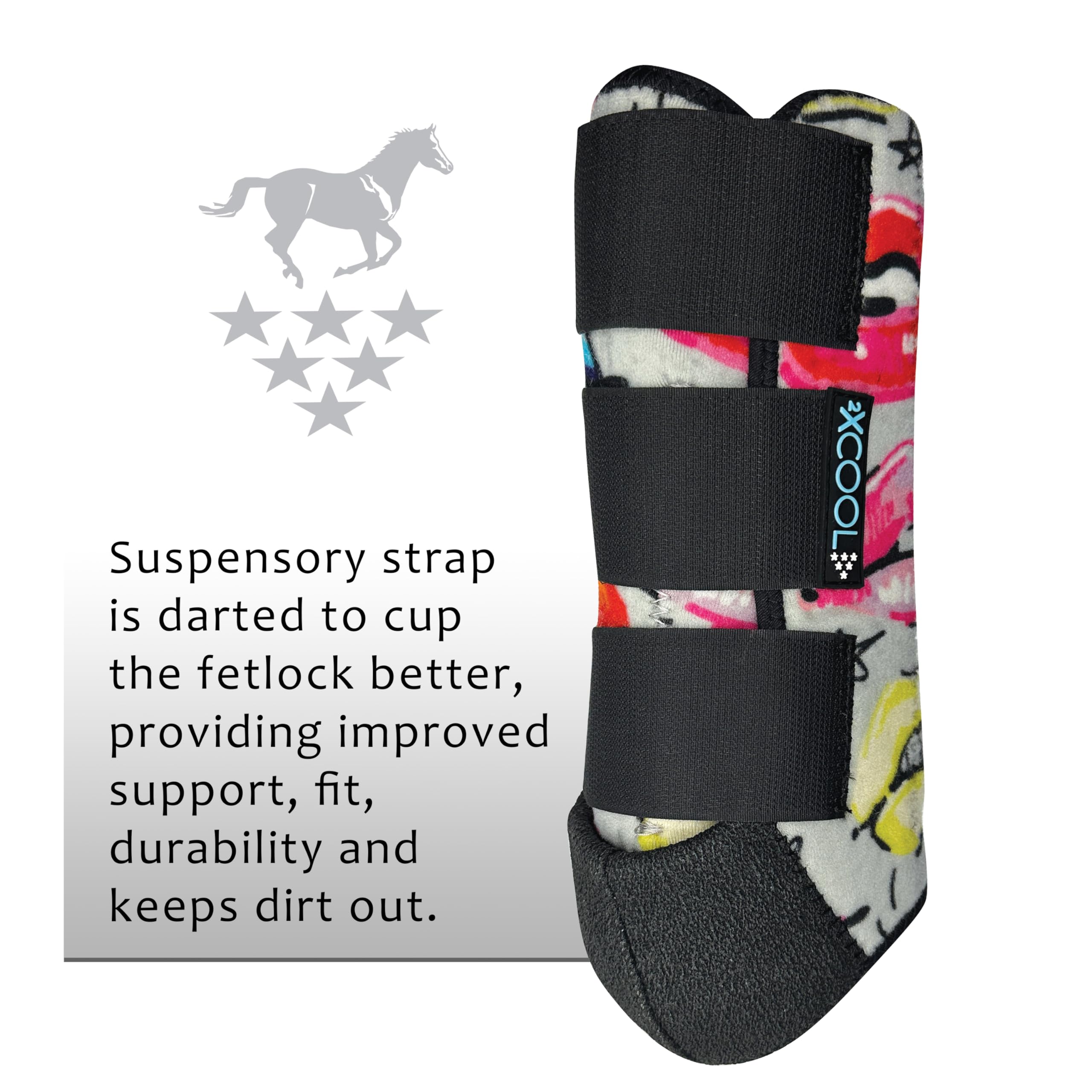 Professional's Choice 2XCool, pack de 4 unidades para caballos activos.