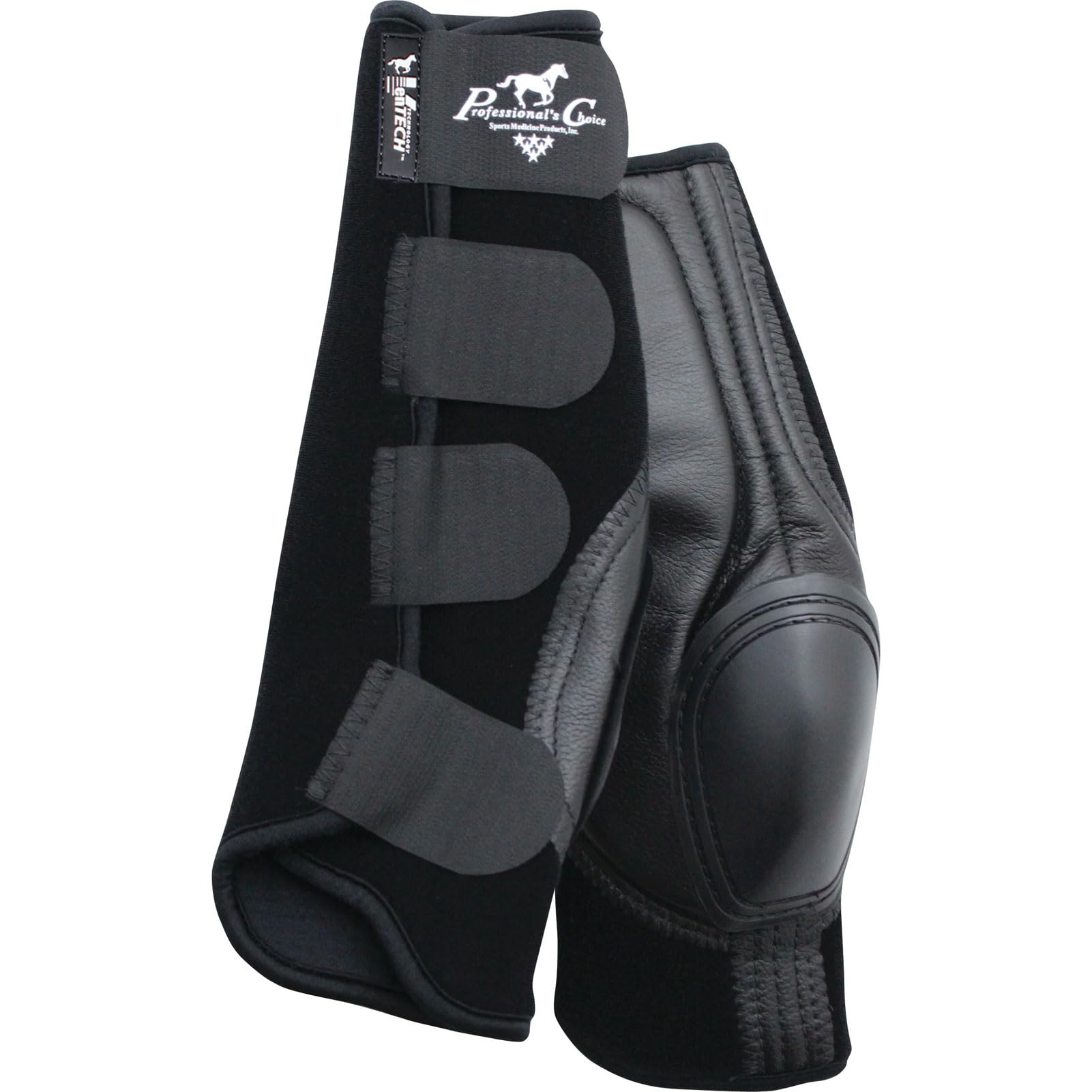 Professional's Choice Ventech, bota deslizante trasera, vista lateral, ajuste seguro y cómodo.