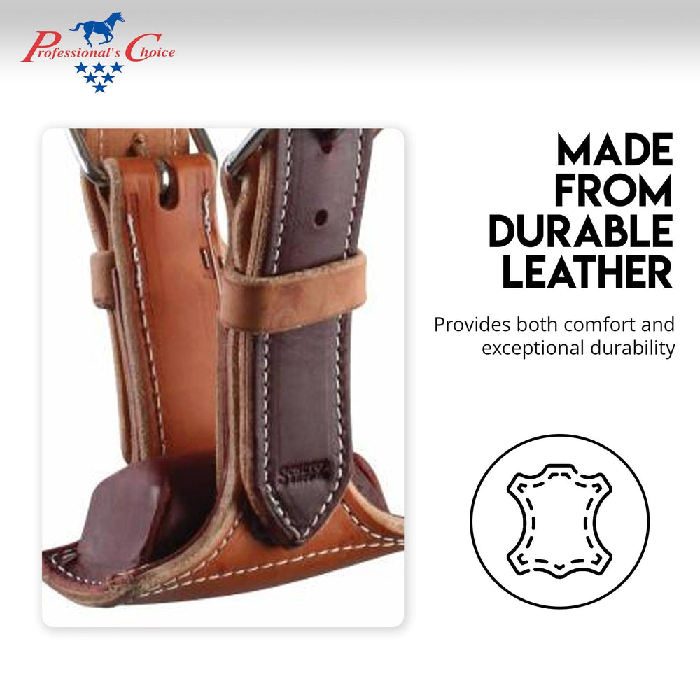 Professional's Choice collar con hebillas de rodillo de acero inoxidable para un ajuste estable.
