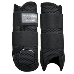 Botas frontales Elite XC de Professional's Choice, vista frontal, protección y ventilación para el fetlock