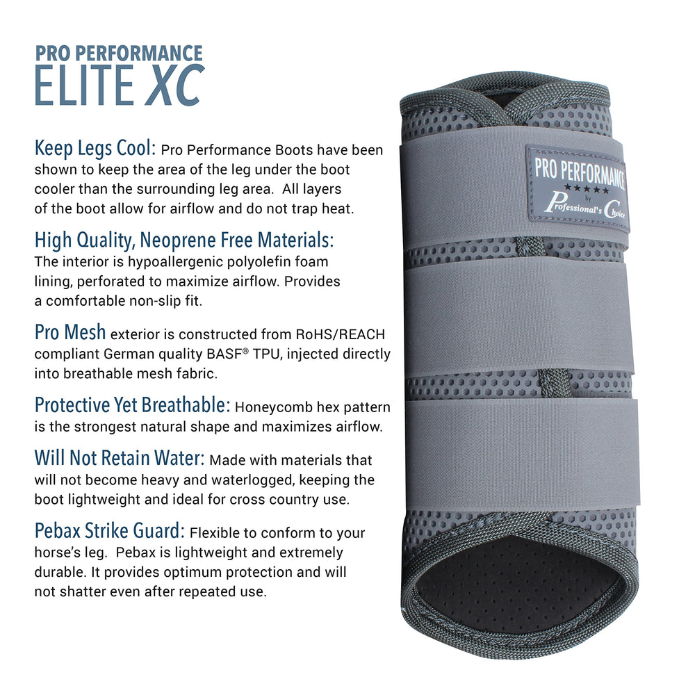 Detalle tejido hexagonal de las botas Pro Performance Elite XC para uso prolongado.