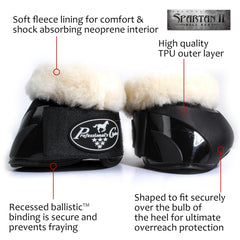 Professional's Choice Spartan II Bell Boots: borde balístico incrustado que aumenta durabilidad.