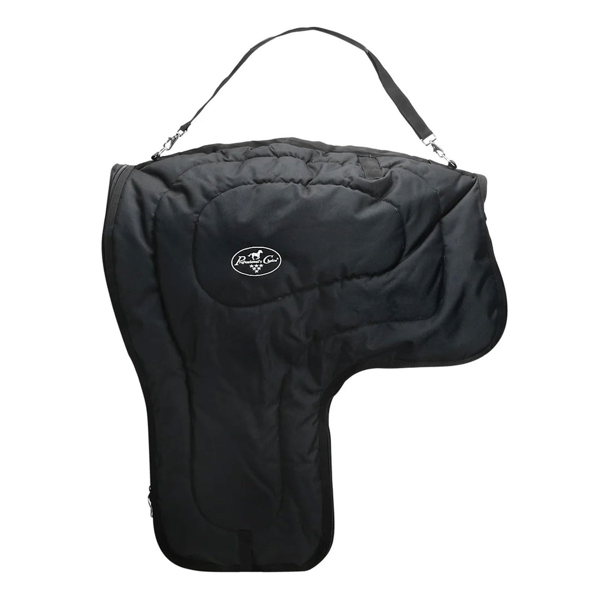 Professional's Choice Western Saddle Case, vista exterior acolchada que protege la silla de montar durante transporte.