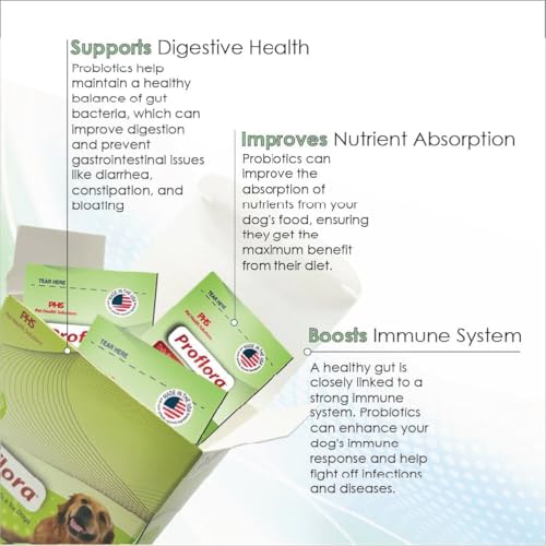 Caja Proflora con 30 sobres facilita dosis diarias para perros