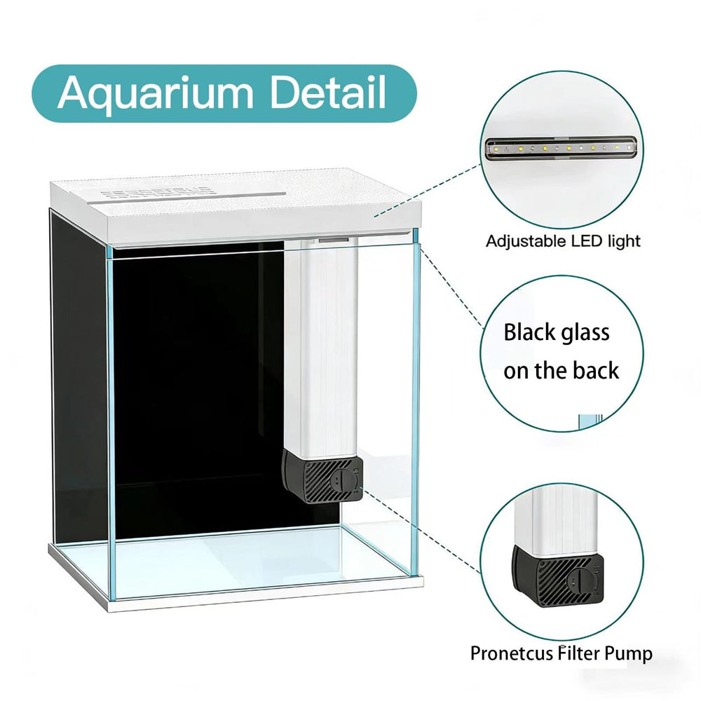 Pronetcus acuario luz LED brillo ajustable con temporizador para horarios