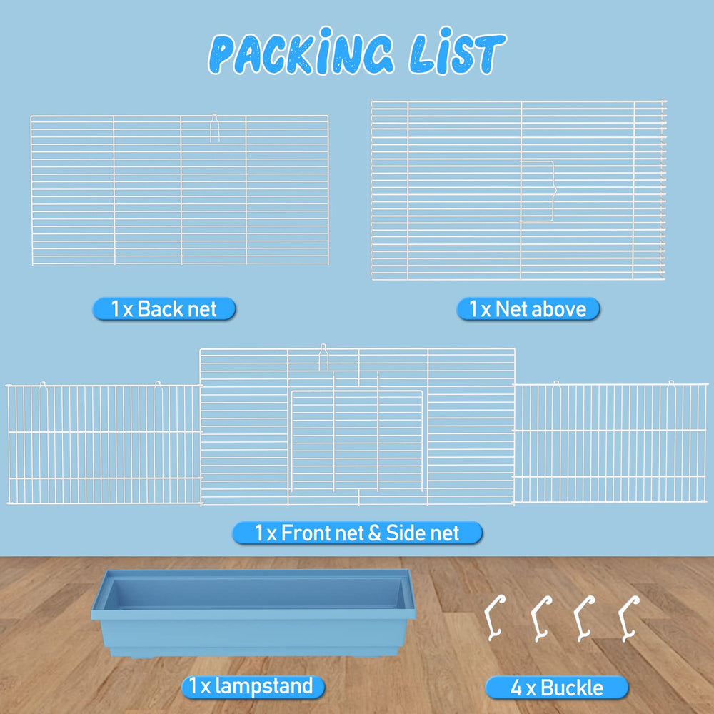 Accesorios no incluidos; recuerda comprar ruedas y bebederos para Pronetcus.