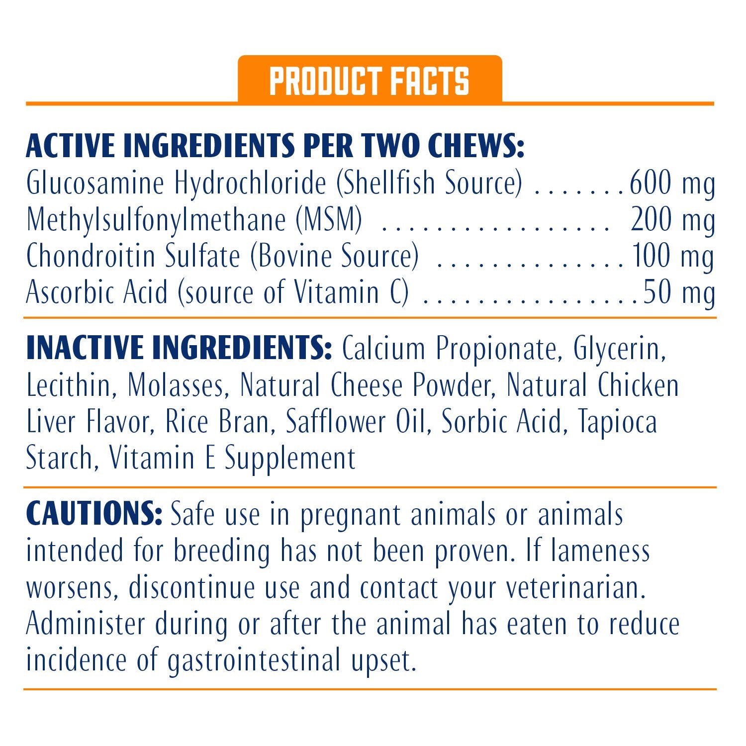 ProSense etiqueta clara de ingredientes para conocer exactamente qué recibe tu perro.