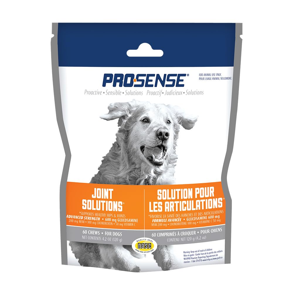 ProSense glucosamina 600 mg, MSM y condroitina en etiqueta, apoyo diario a articulaciones.