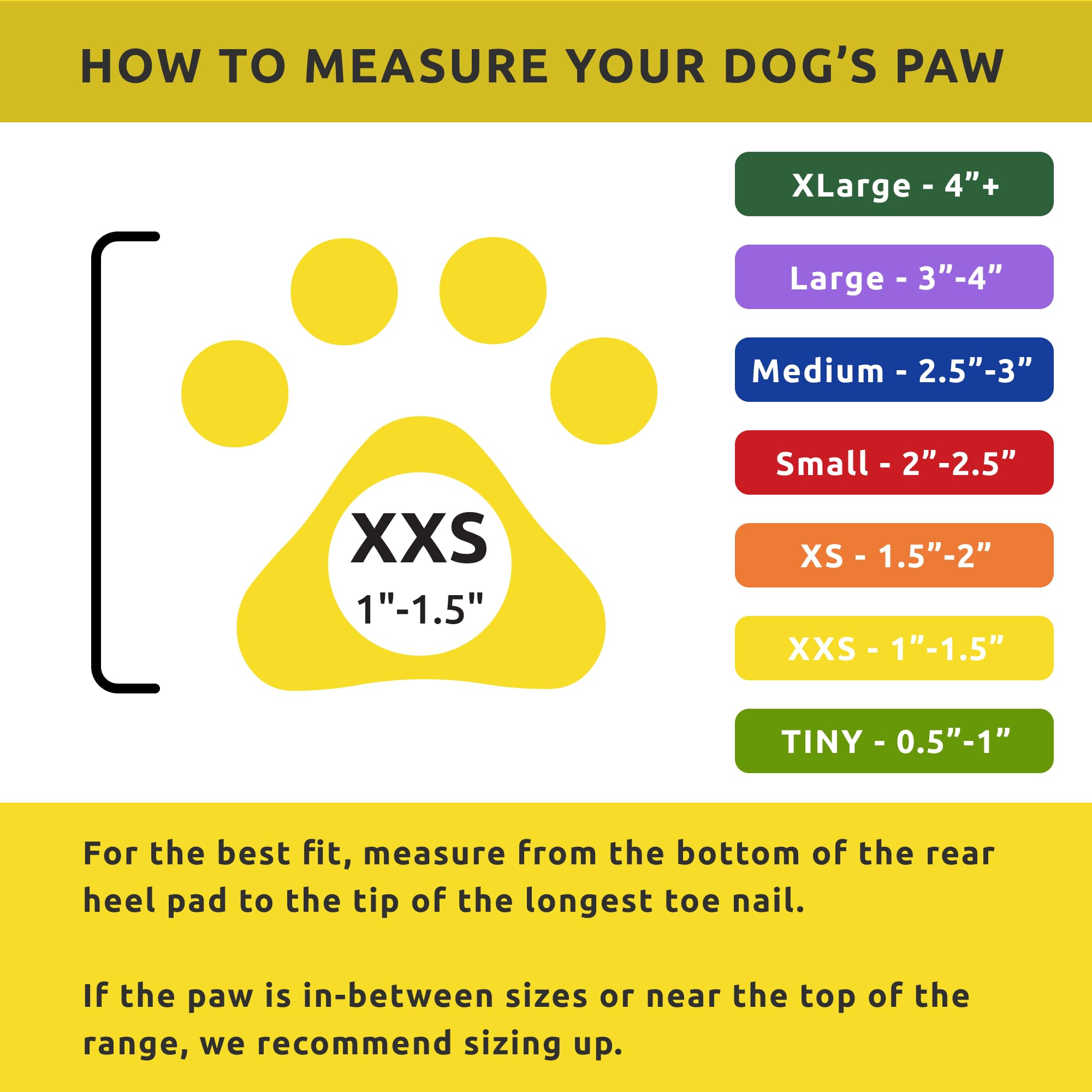 Ajuste firme de las botas Protex PawZ para patitas XXS