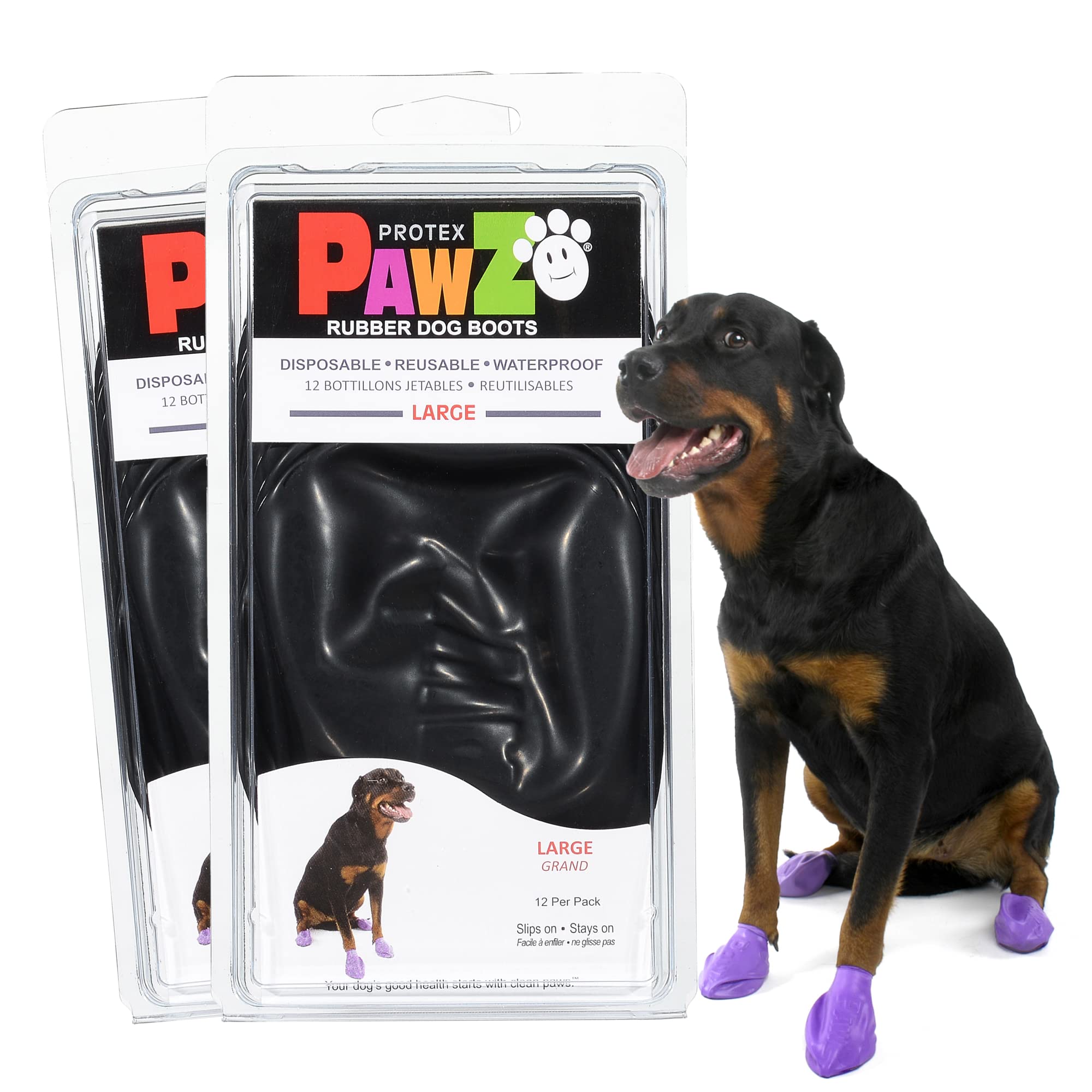 Botas Protex PawZ para perro grande impermeables protegen patas en cualquier clima