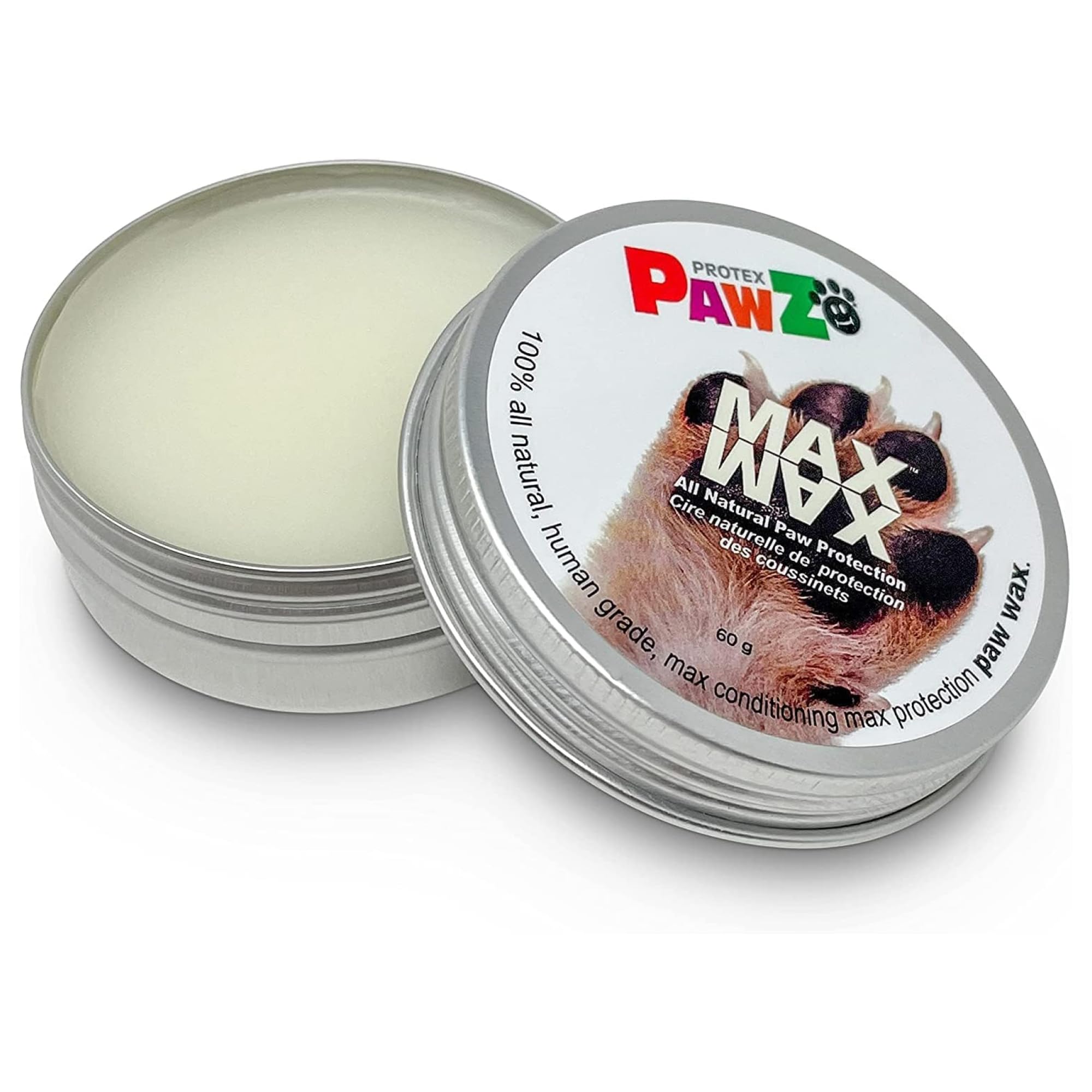 Imagen del envase 60g Protex PawZ MaxWax, bálsamo para patas seguro
