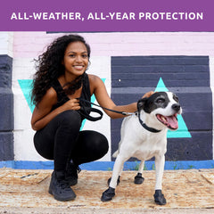 Botas Protex PawZ para patas grandes, ajuste de 3-4 pulgadas