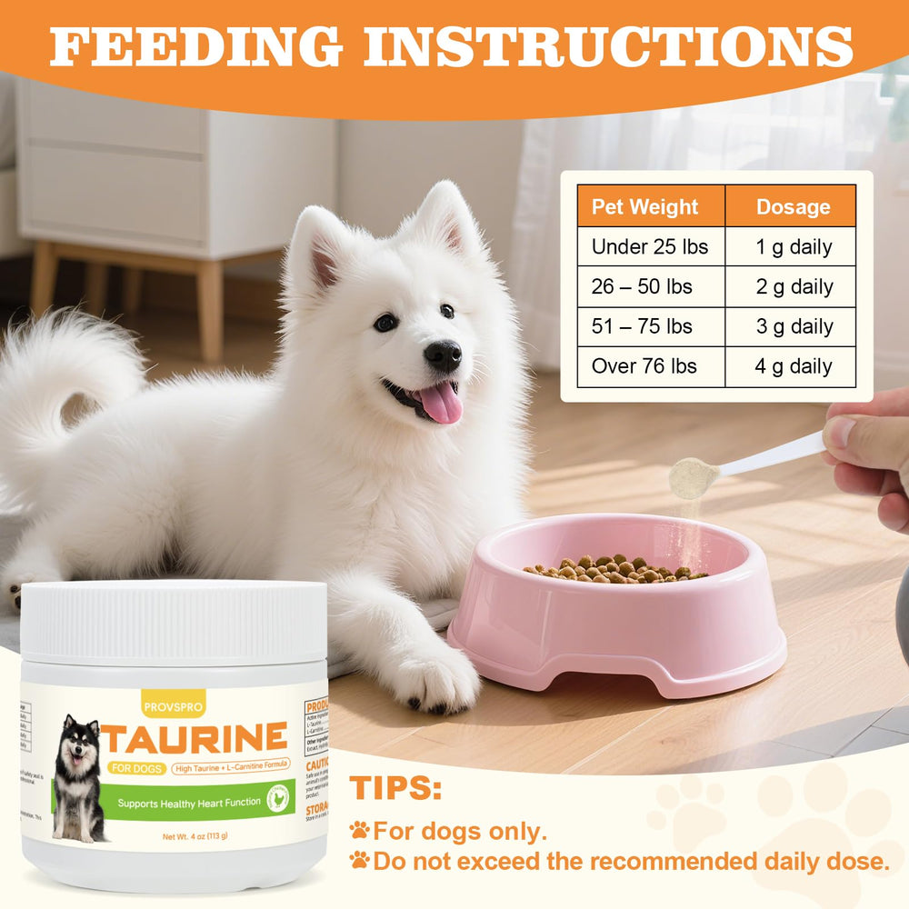 Provspro Taurina para perros sabor pollo que mejora la aceptación en la comida.