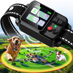 PRTRLFC collar GPS inalámbrico en primer plano, posicionamiento preciso para paseos diarios.