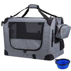Prutapet porta-gatos grande interior amplio para estirarse durante el viaje