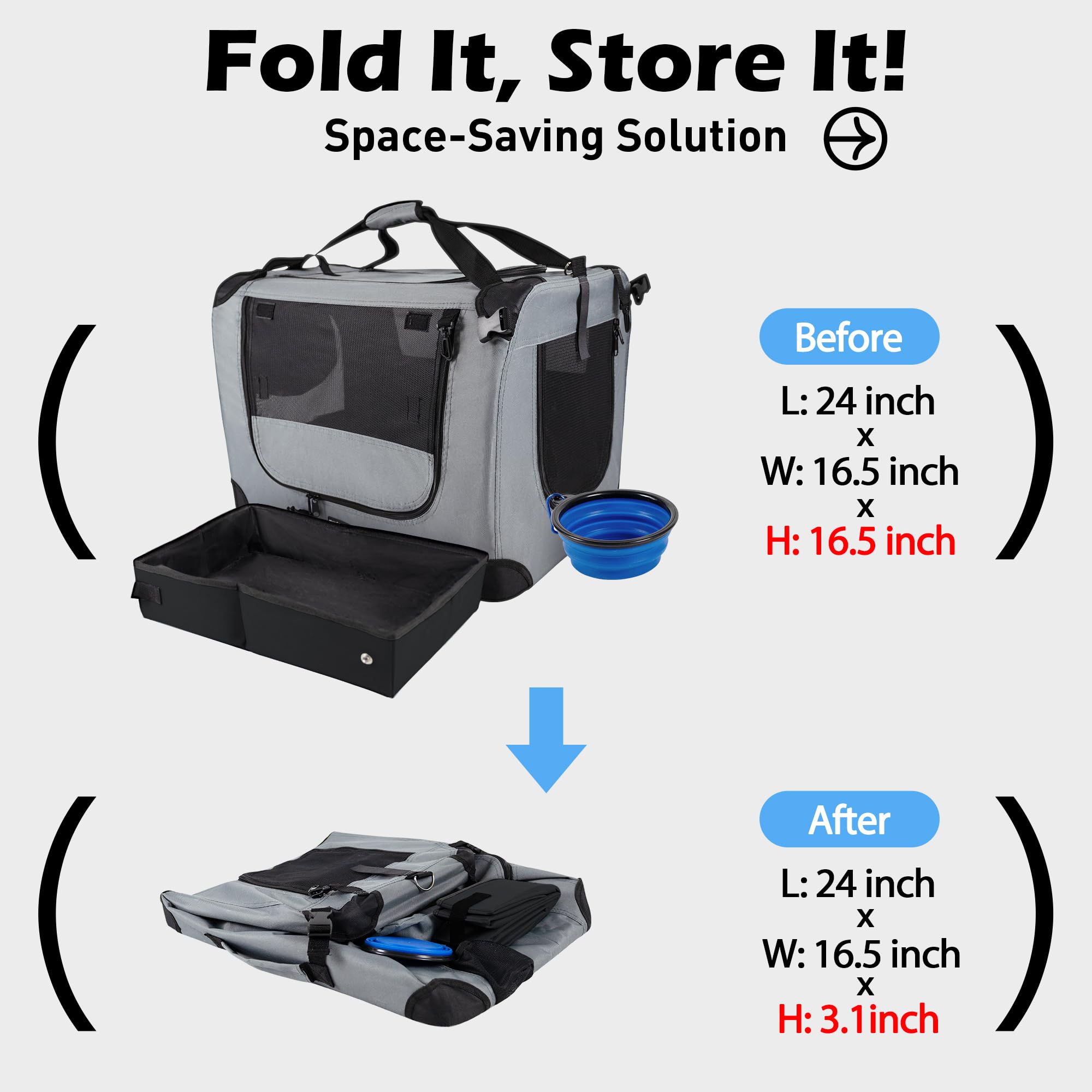 Prutapet transportín con malla transpirable y base impermeable para viaje cómodo y limpio.
