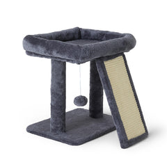 Psicway árbol para gatos pequeño rascador para uñas y juego diario.