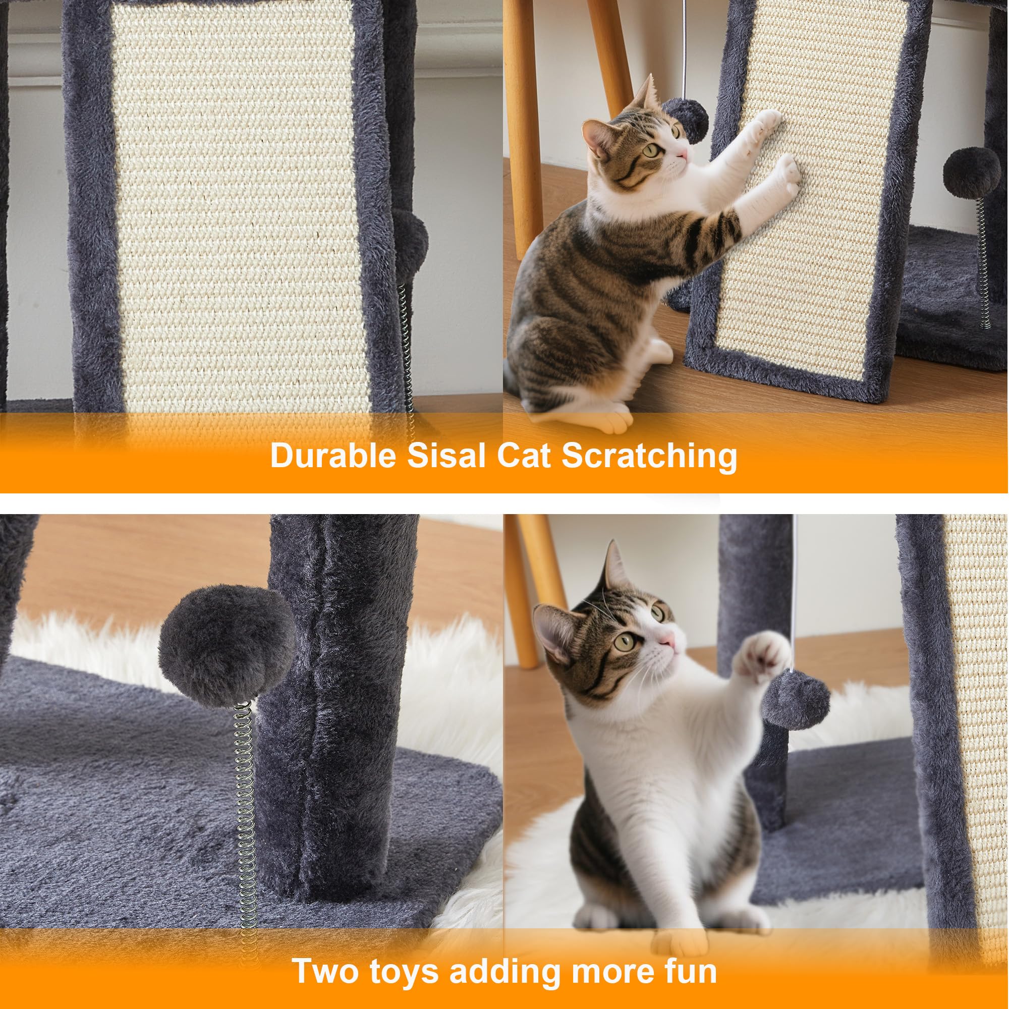 Psicway cama superior cómoda para relajación nocturna del felino.