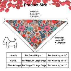 PTDECOR Bandana para perro, tallas medianas a grandes.