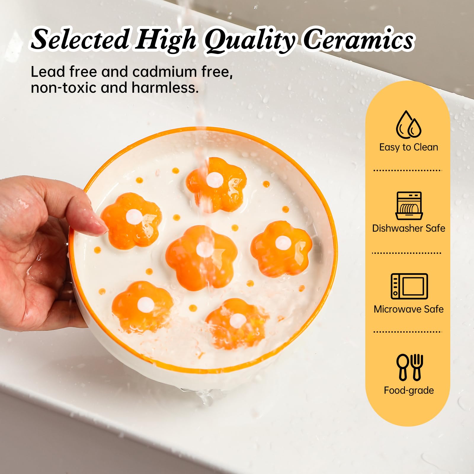 PTOBER bol apto para lavavajillas y microondas, limpieza rápida y segura