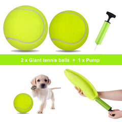 PULEEBO bola tenis gigante de 9-5 pulgadas, fácil de localizar en hierba.