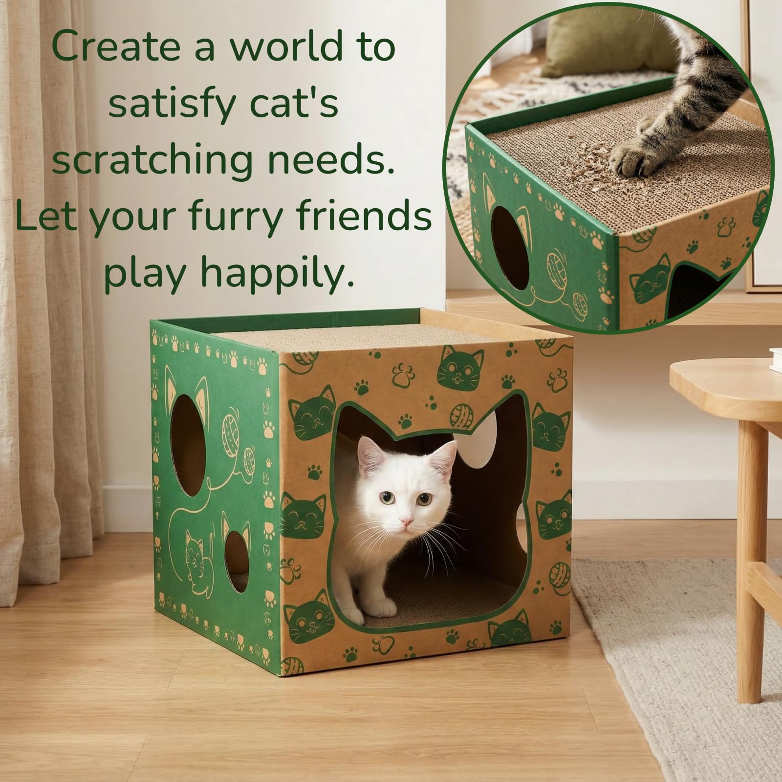 Pumtus: área de juego para gatos en espacios pequeños.