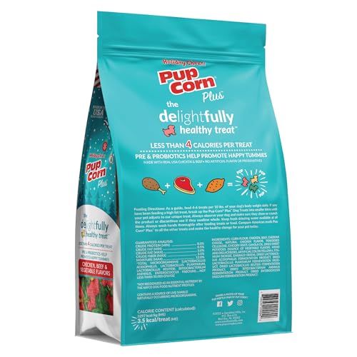 Sabor pollo y res, Pup Corn Plus, snack sabroso y conveniente.
