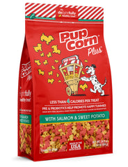Pup Corn Plus en trozos de salmón y batata dulce, snack diario
