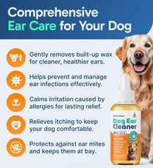 Pup Labs Ear Clear aplicacion-gotas: facilita la administración y limpieza suave de oídos.