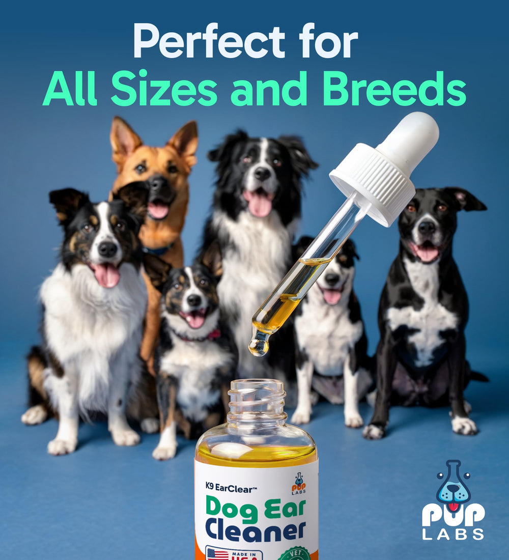 Pup Labs Ear Clear extracto-toronja: aroma suave y apoyo a la limpieza diaria.