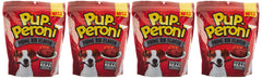 Pup-Peroni Prime Rib: empaque de cuatro bolsas, premio sabroso para perros.