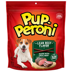 Pup-Peroni Lean Beef - texture tendre pour un chien enthousiaste.