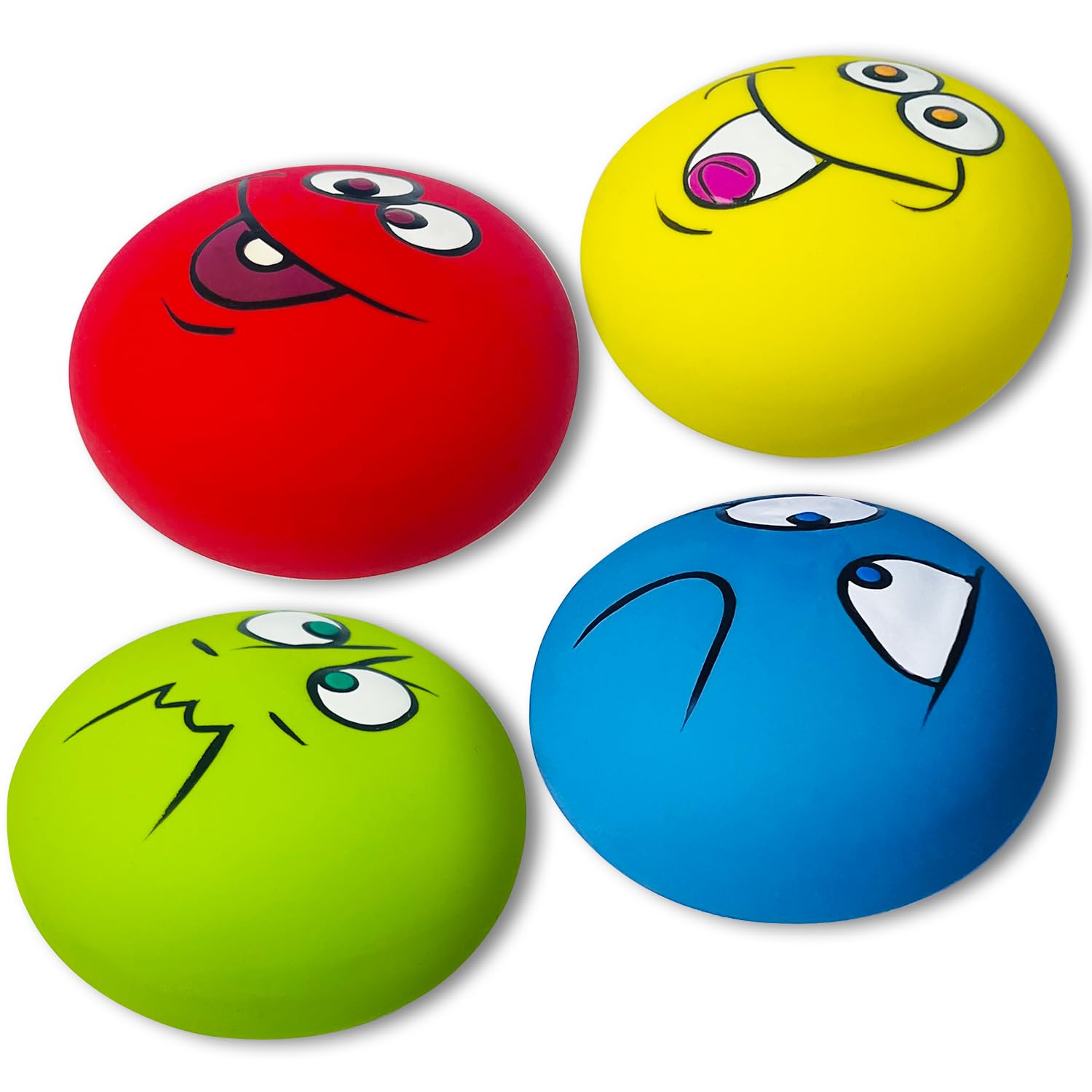 Bola plana con chirrido de PUPATTIC para perros medianos y grandes, juego interactivo.