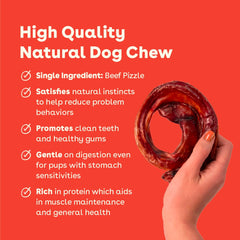 Pupford Bully Stick Rings de larga duración para sesiones de juego.