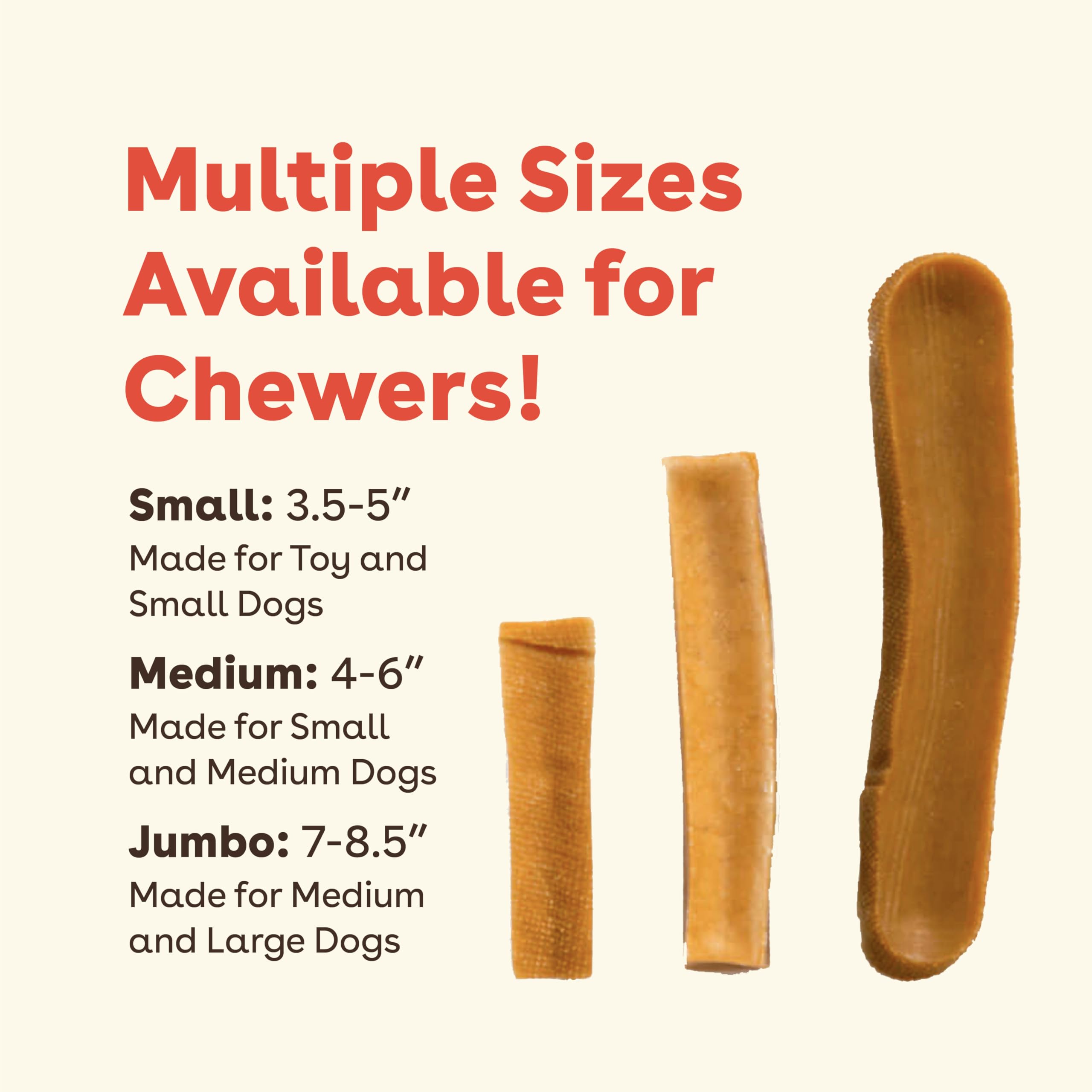 Pupford Yak Cheese Chews, sabor natural para masticación saludable.