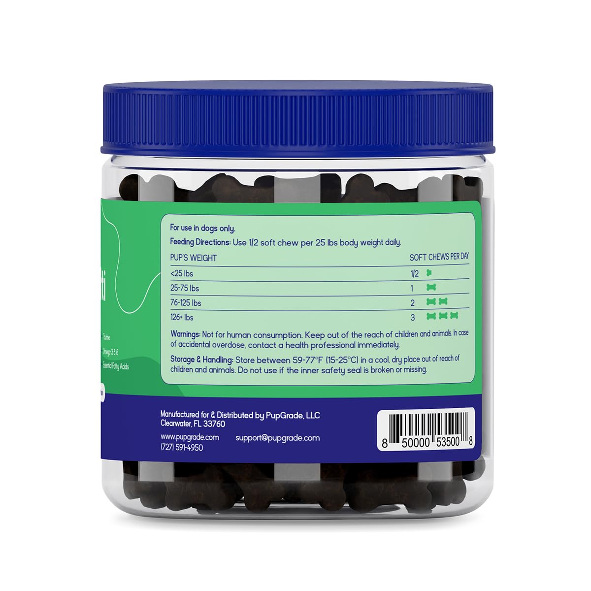 PupGrade omega-3-6 para perros, apoyo a la piel.